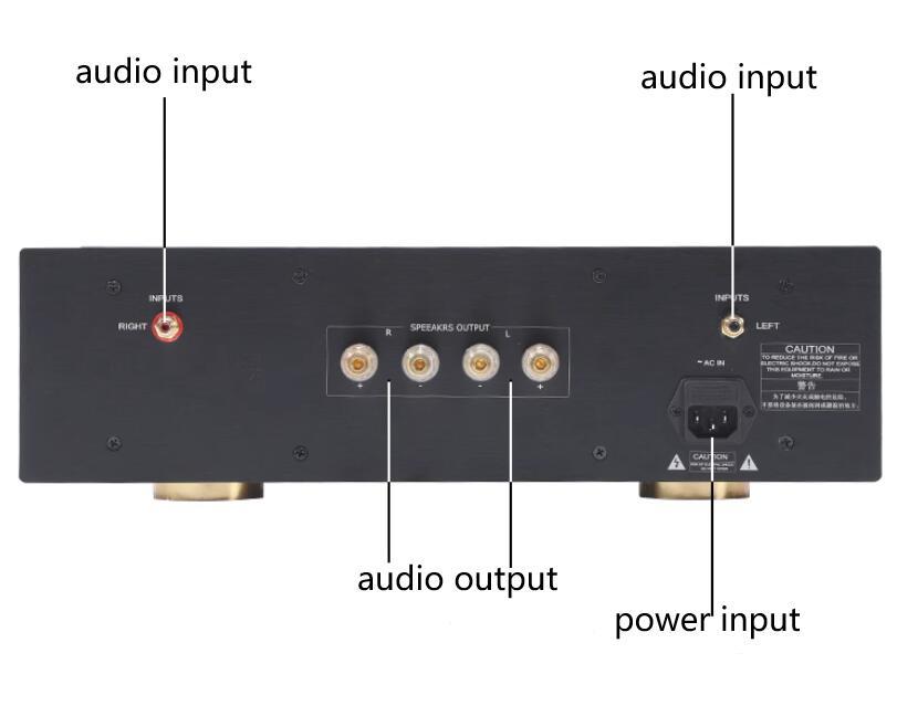 KSA50 Metal encapsulated transistor high-power HIFI class A 40W+40W stereo Amplifier