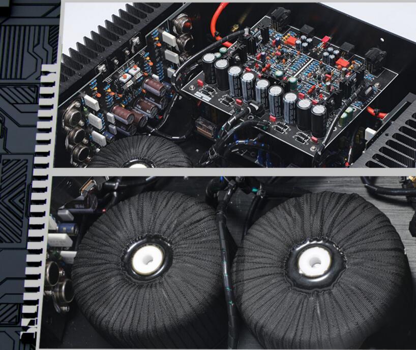 4B Metal packaging High power balanced input HIFI class AB hifi 200W+200W Amplifier