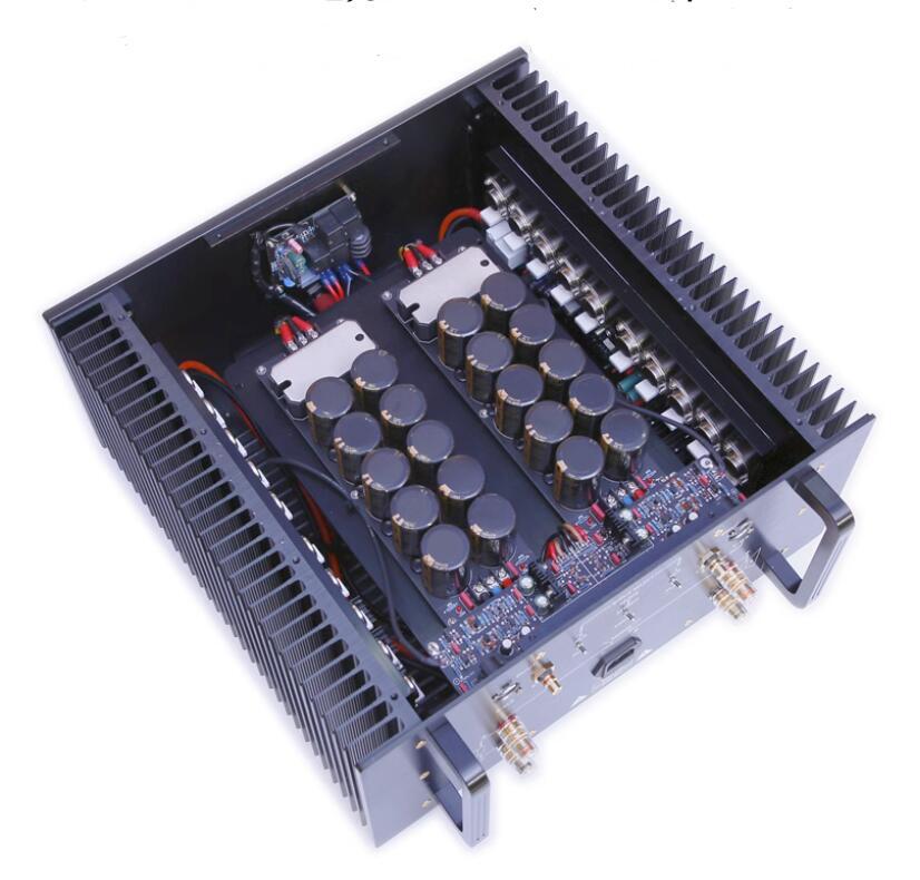 E505 HiFi Metal encapsulated transistor Class A balance 50W Hi End mono channel amplifier