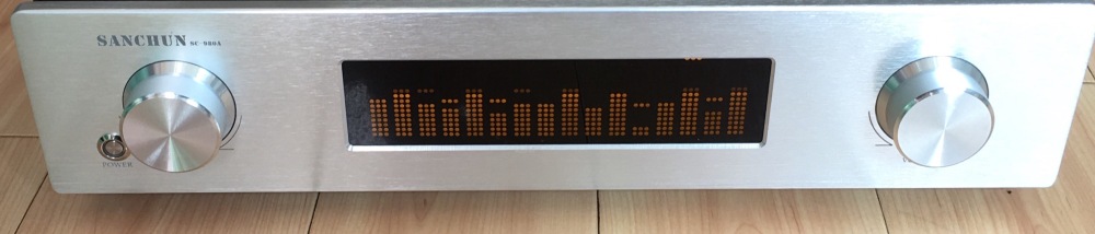 Assembled fully balanced remote control JFET four tube preamplifier power amplifier 2 RCA 2 XLR input LED display