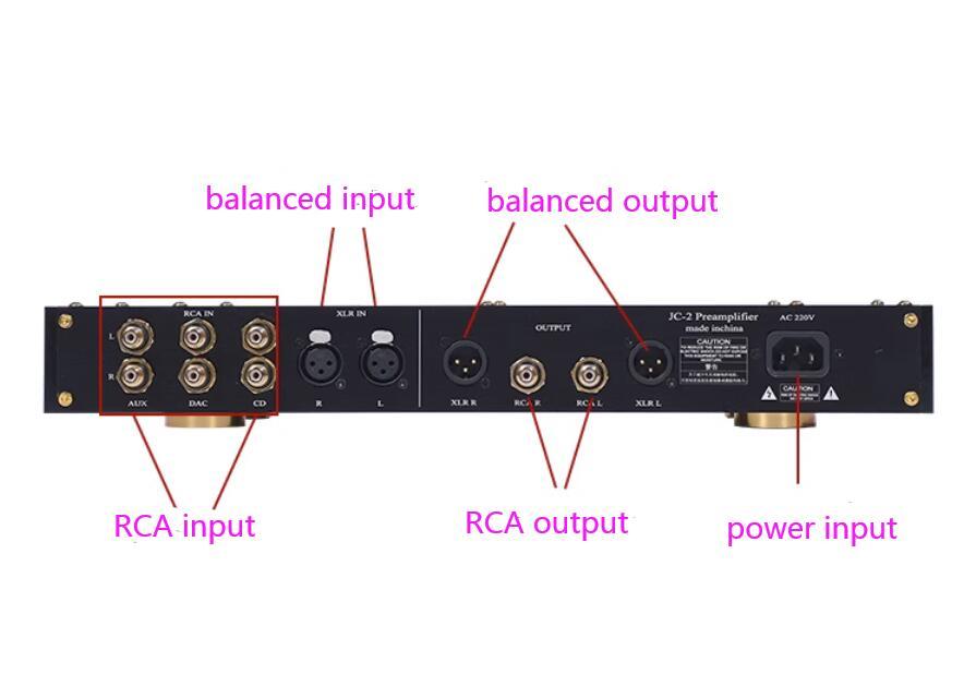 Single Ended pure Class A Fully Balanced HIFI Preamp Classic low distortion preamplifier from JC-2 circuit