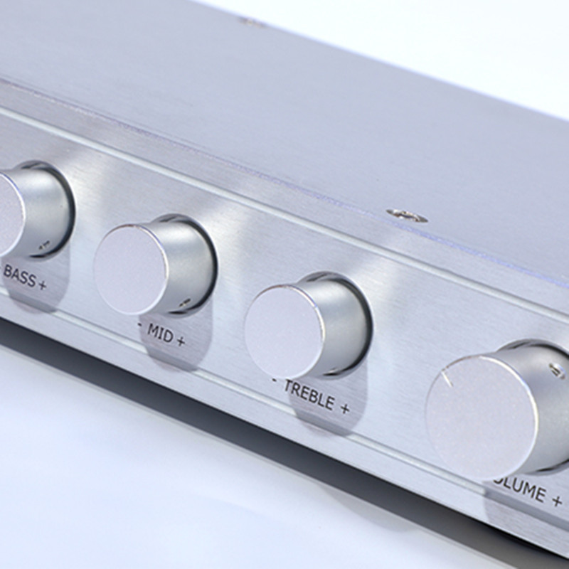 AM3 Class A Preamplifier HiFi 4 Input 1 Output Treble Bass Adjustment Home Audio Preamp