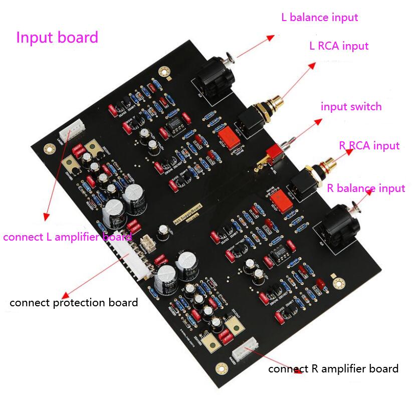 A75 pure class A 75W+75W HIFI stereo amplifier board with MJ15024G