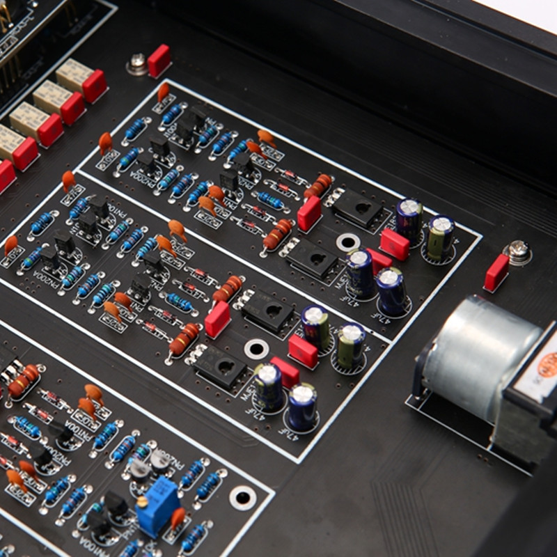 AM3 Class A Preamplifier HiFi 4 Input 1 Output Treble Bass Adjustment Home Audio Preamp