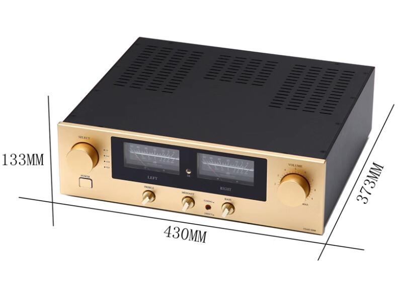 E800 200W+200W High-Power HIFI Amplifier with MJ15024 15025 Metal encapsulated transistor RCA XLR Balanced Remote control Amp