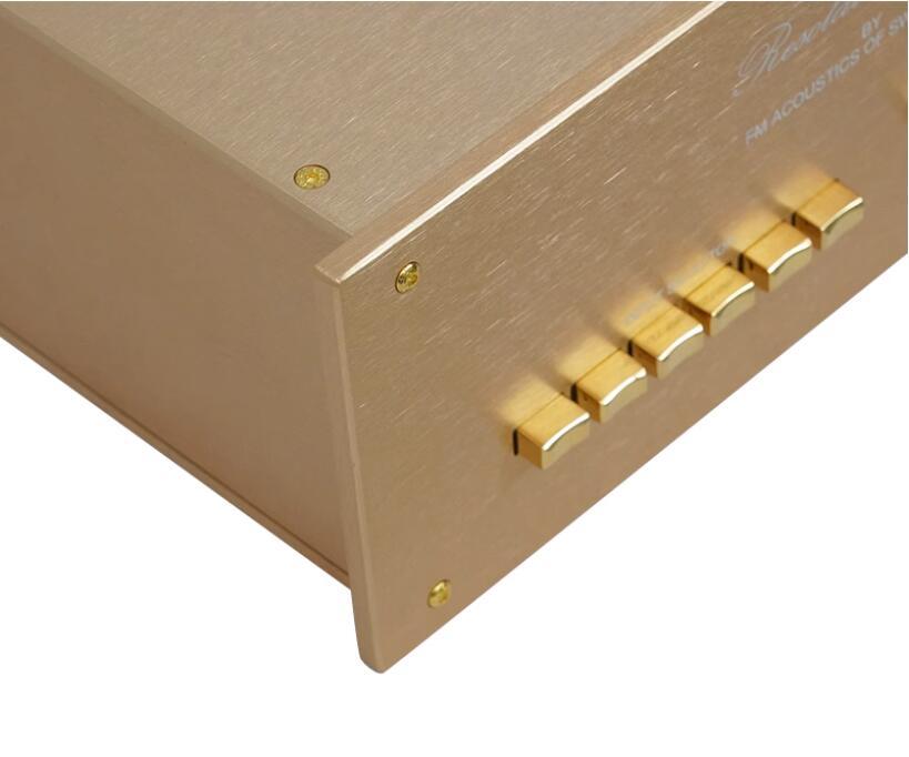Reference FM Acoustics FM266 Golden All-Aluminum Power Amplifier Chassis Preamp Case DIY HiFi Box