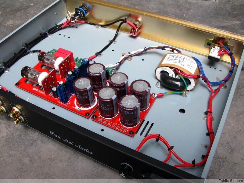 Classic SRPP circuit 6N11 HIFI Tube preamplifier (with 4 inputs) ALPS potentiometer preamp