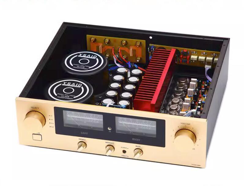 E800 200W+200W High-Power HIFI Amplifier with MJ15024 15025 Metal encapsulated transistor RCA XLR Balanced Remote control Amp