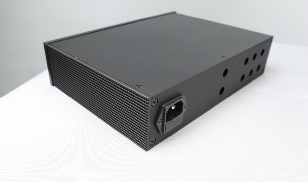 New Silver And Black 2606A Full Aluminum Chassis Power Amplifier Case Preamplifier Shell DIY Audio Amp Box