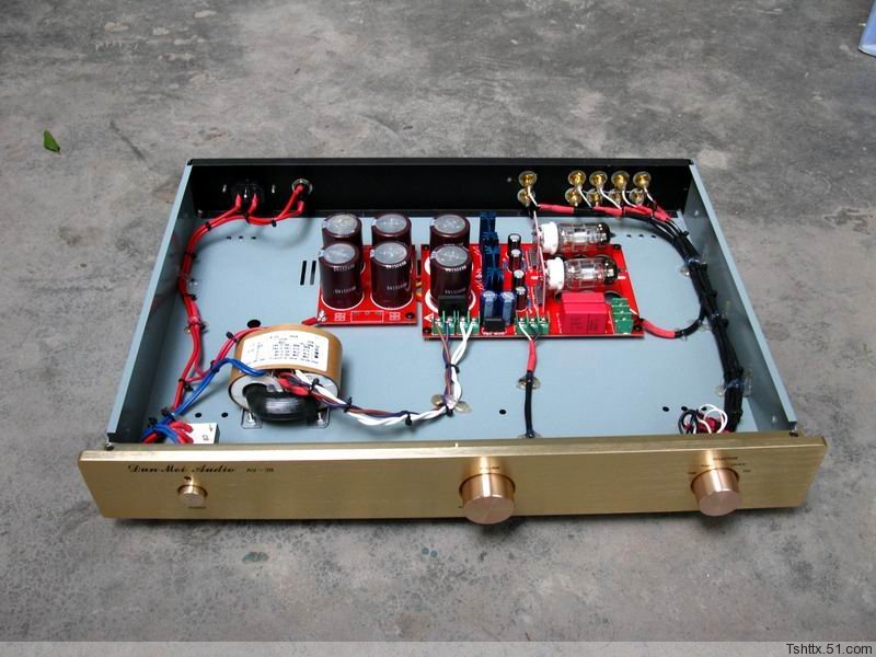 Classic SRPP circuit 6N11 HIFI Tube preamplifier (with 4 inputs) ALPS potentiometer preamp