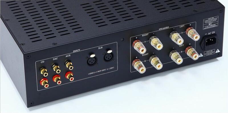 E800 200W+200W High-Power HIFI Amplifier with MJ15024 15025 Metal encapsulated transistor RCA XLR Balanced Remote control Amp