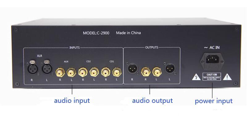 C2900 HiFi Fully balanced input fully discrete component Class A preamplifier With remote control