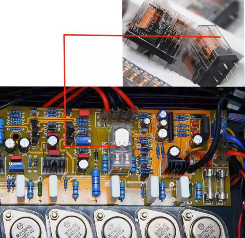 E800 200W+200W High-Power HIFI Amplifier with MJ15024 15025 Metal encapsulated transistor RCA XLR Balanced Remote control Amp