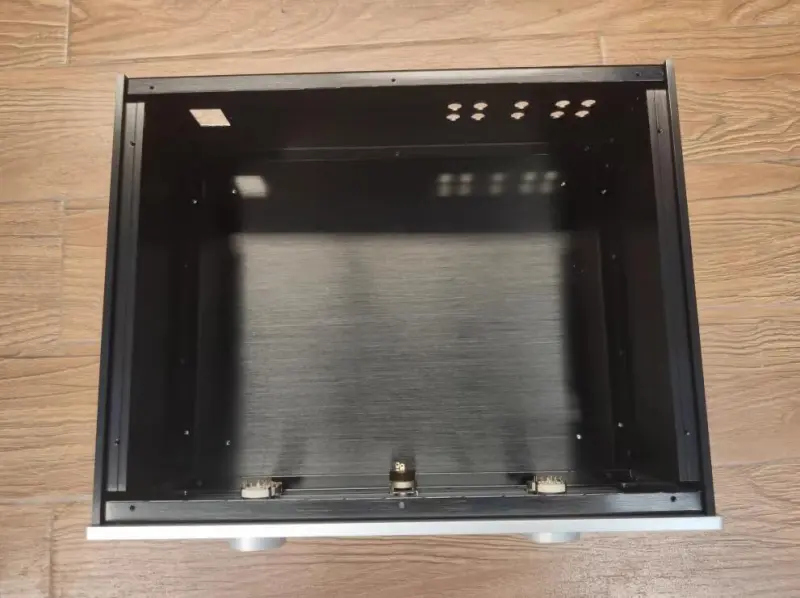 Luxury version M7 aluminum power amplifier with Shielding isolation plate DIY Enclosure chassis