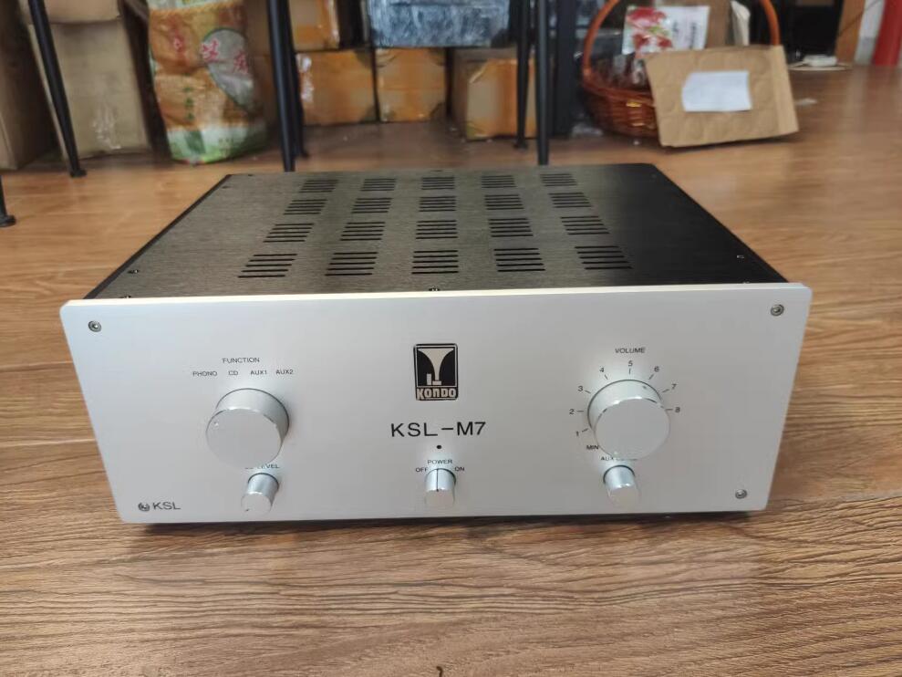 Luxury version M7 aluminum power amplifier with Shielding isolation plate DIY Enclosure chassis