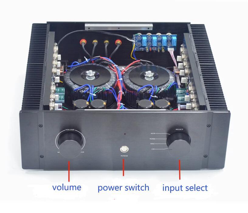 KA800 HiFi Metal encapsulated transistor 300W high-power stereo class A/class AB Amplifier