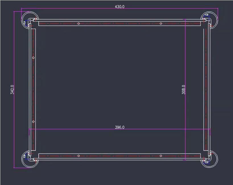 HiFi Full Aluminum Preamplifier Chassis  DIY Power Amplifier case Audio Case audio Box 430x84x342MM
