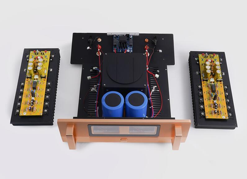 New classs AB 300W+300W high power hifi pure post stereo amplifier Refer to Accuphase E405 circuit