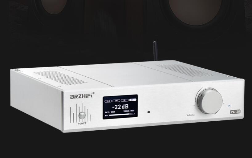 High power dual core STK428-640 hifi Fully balanced 400W*2 stereo power amplifier household with remote control