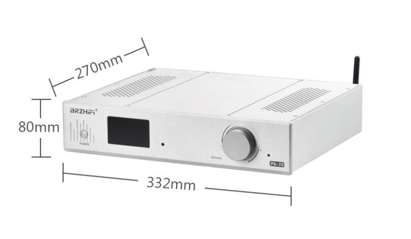 High power dual core STK428-640 hifi Fully balanced 400W*2 stereo power amplifier household with remote control