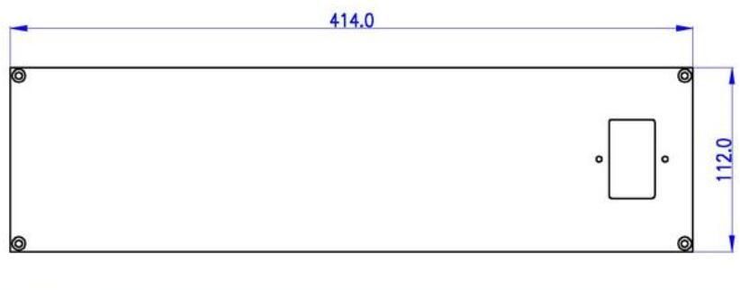 New Reference Goldmund silver Full Aluminum Preamplifier Chassis HiFi DIY Box 4312G