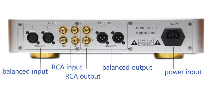 BST27 Fully Balanced hifi class A preamplifier With remote control