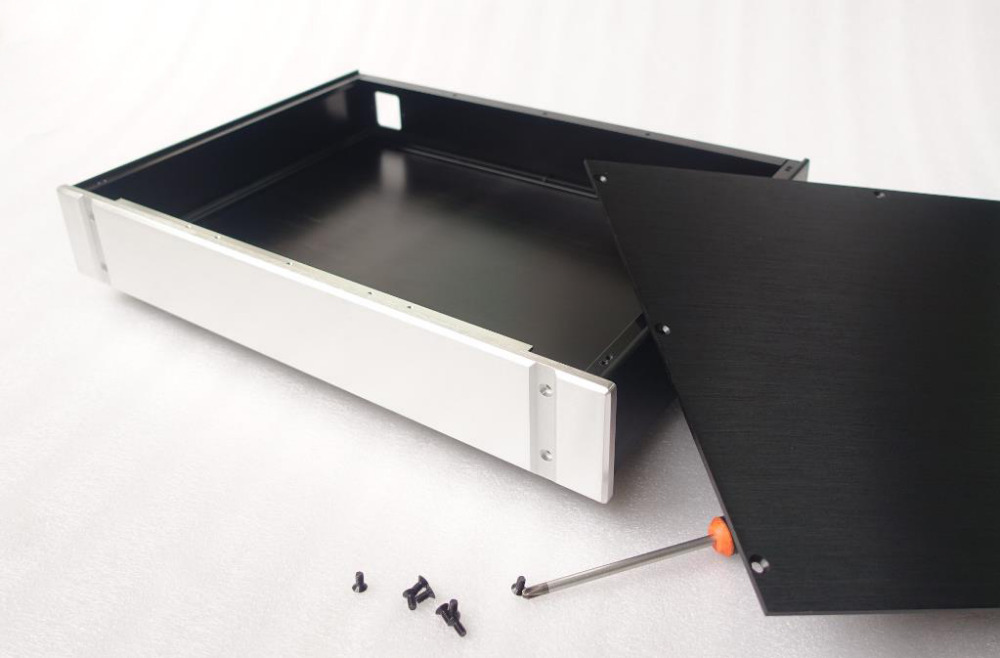 HiFi Full Aluminum Chassis Preamp Case Amplifier Enclosure 430x70x358MM For amp