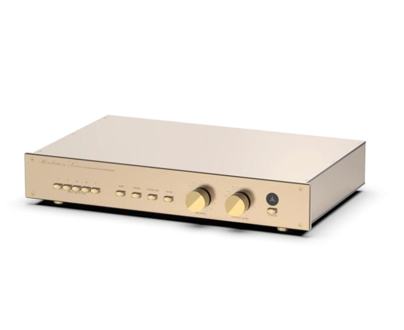 Reference FM Acoustics FM255 Golden/black All-Aluminum Power Amplifier Chassis Preamp Case DIY HiFi Box