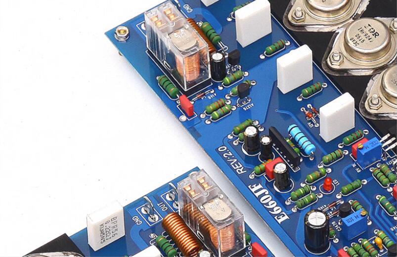 E660 Metal encapsulated field-effect transistor HIFI 300W+300W post amplifier board