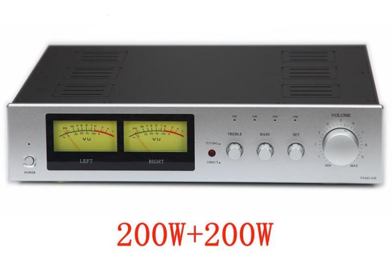 A20 High And Low Tone Dual VU Meter 200W+200W Combined HiFi Amplifier With IRF240 92403