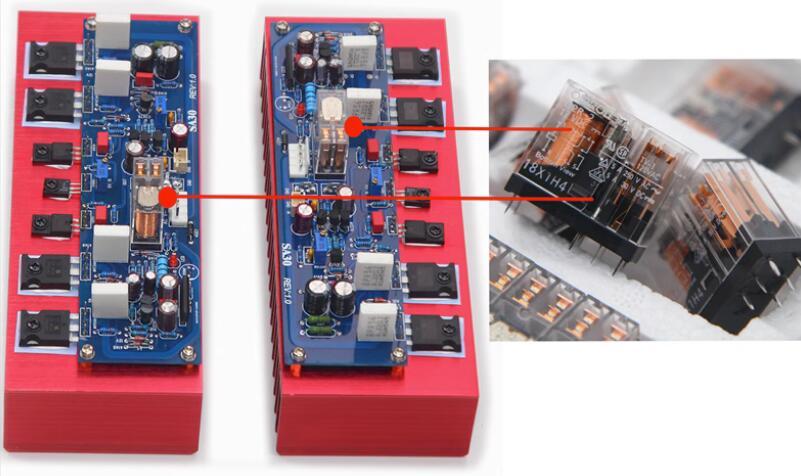 A20 High And Low Tone Dual VU Meter 200W+200W Combined HiFi Amplifier With IRF240 92403