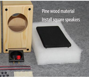 Speaker Empty Shell Box 3 Inch Amplifier Speaker Case Diy Audio Small HIFI Audio Wooden Bamboo Car Speaker Chassis House 1pcs
