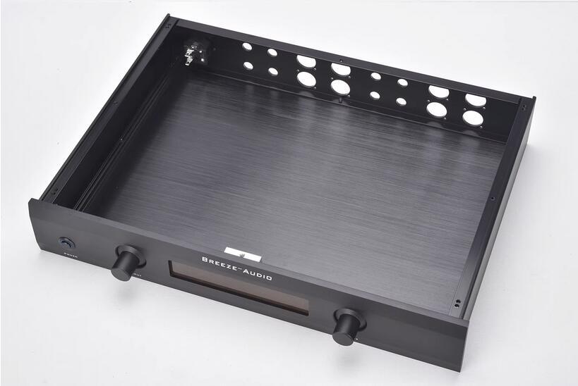 BZ4307J Black All Aluminum Preamplifier Enclosure XLR Pre-amp Case Amplifier audio chassis 430MM*70MM*308MM