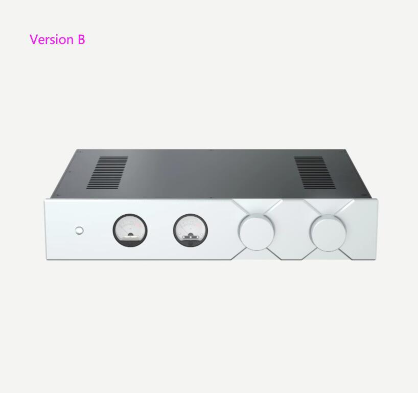BZ4308 Aluminum Preamplifier Chassis With VU Meter DIY Audio Amplifier Case Box