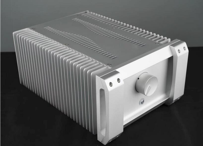 Nbz20 Full Aluminum Amp Enclosure Amplifier Chassis PSU DIY Case both sides heatsink