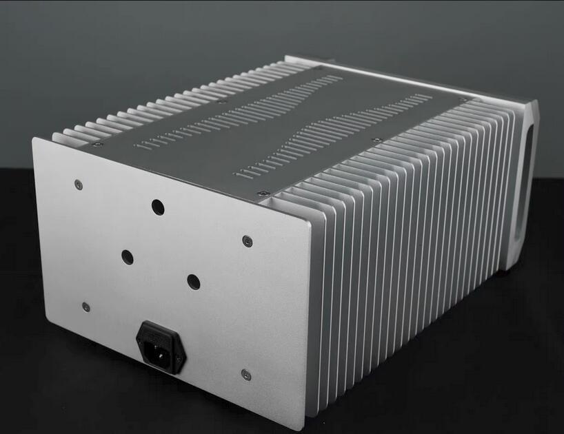 Nbz20 Full Aluminum Amp Enclosure Amplifier Chassis PSU DIY Case both sides heatsink