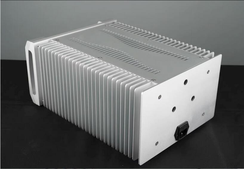 Nbz20 Full Aluminum Amp Enclosure Amplifier Chassis PSU DIY Case both sides heatsink