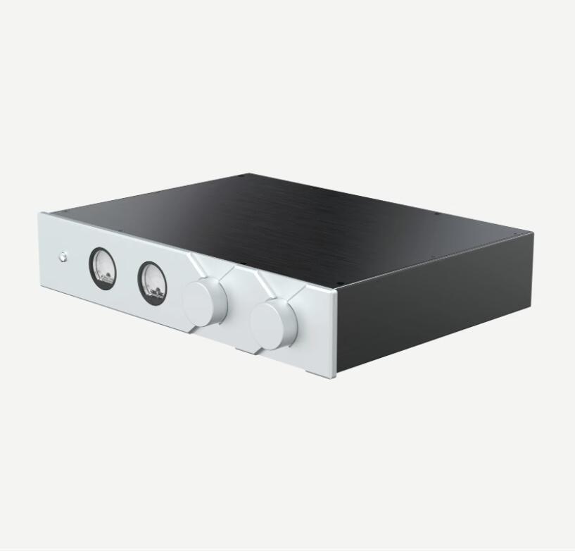 BZ4308 Aluminum Preamplifier Chassis With VU Meter DIY Audio Amplifier Case Box