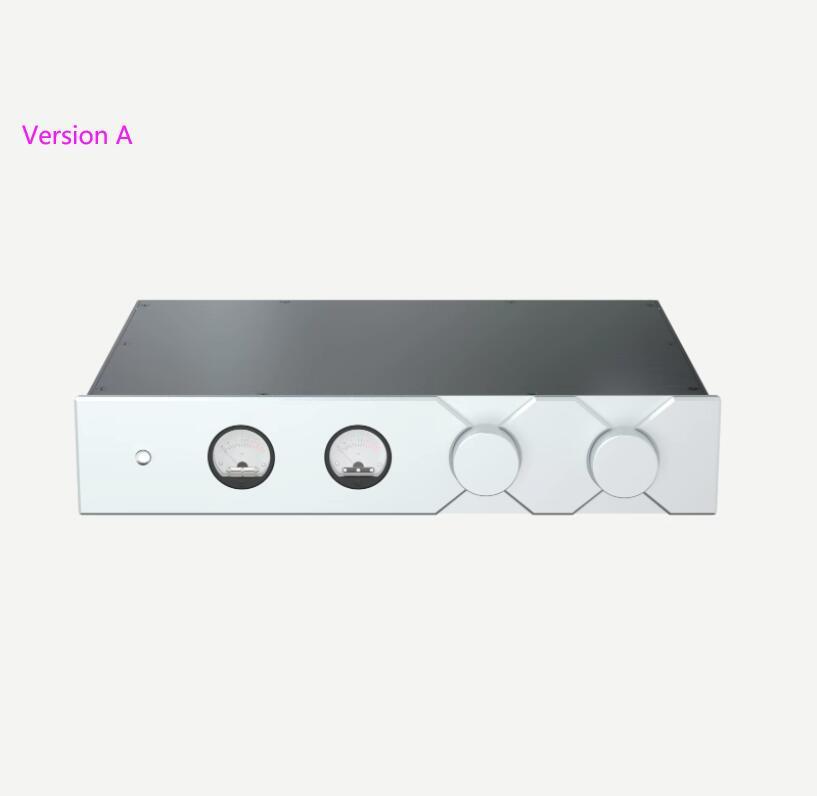 BZ4308 Aluminum Preamplifier Chassis With VU Meter DIY Audio Amplifier Case Box