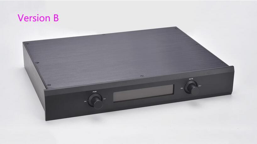 BZ4307J Black All Aluminum Preamplifier Enclosure XLR Pre-amp Case Amplifier audio chassis 430MM*70MM*308MM