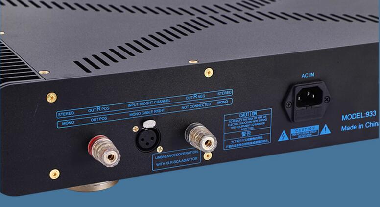 New 50W*2 HIFI Class AB stereo  transistor power amplifier with balanced input Refer to Burmester 933 circuit