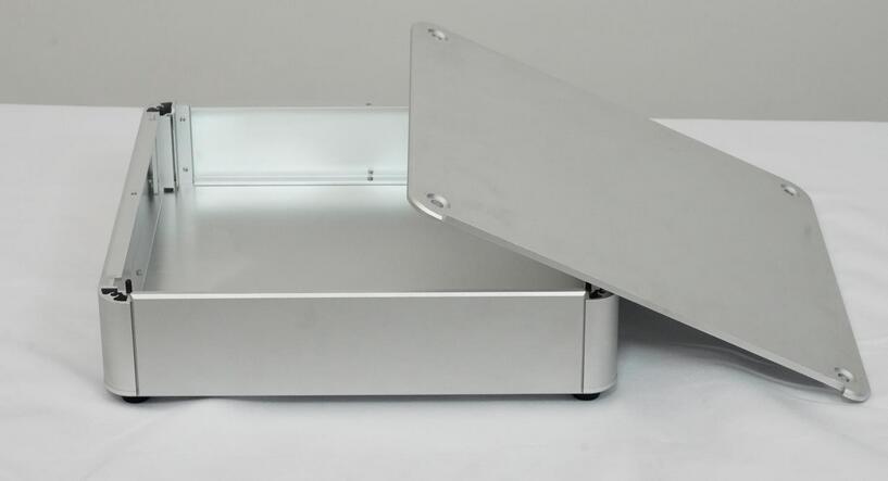 BZ3207R Rounded All Aluminum Chassis DIY HiFi Audio Amplifier Case Pre-Amp Enclosure