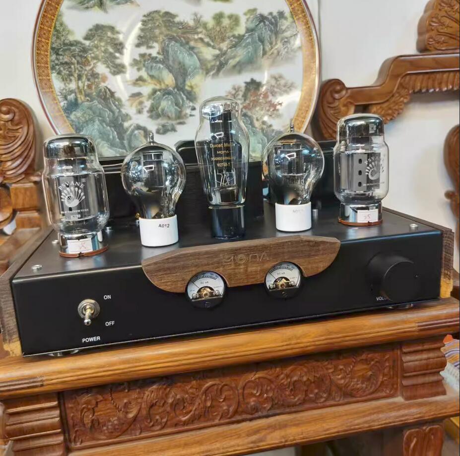 18W+18W High power Pure hand made KT88 MONA tubes Bluetooth 5.0 power amplifier pure Class A single ended vacuum tube power amp APTX