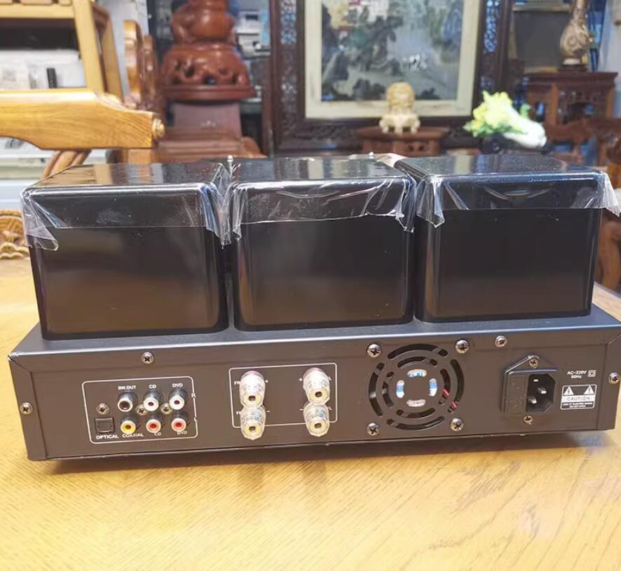 Remote control Hifi High Fidelity vacuum tube amplifier Bluetooth 5.0 Lossless Decoding home vu meter Fiber Coaxial input amp