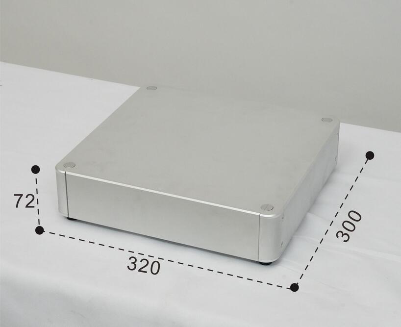 BZ3207R Rounded All Aluminum Chassis DIY HiFi Audio Amplifier Case Pre-Amp Enclosure