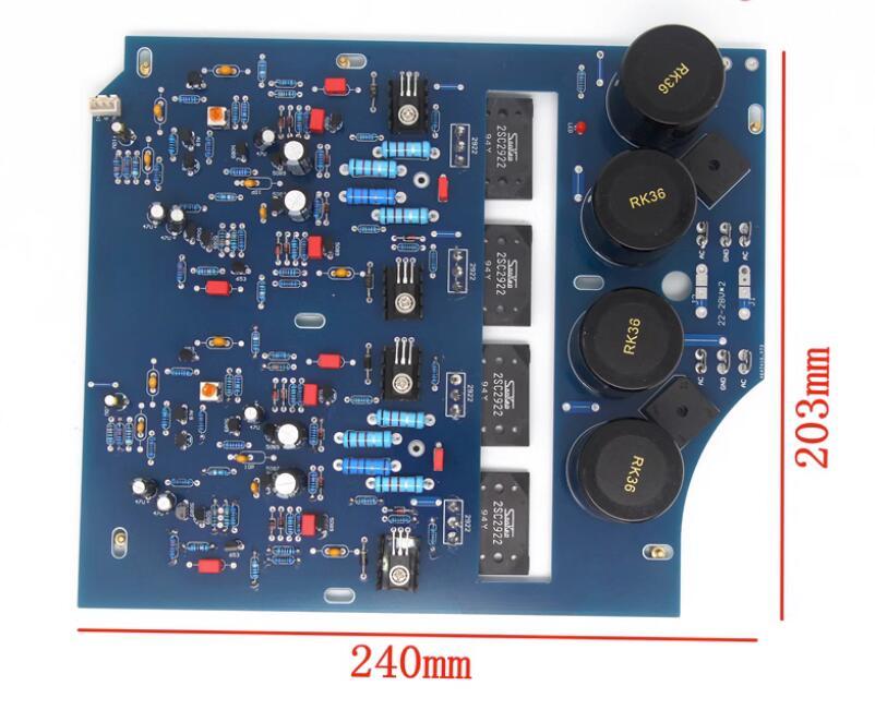NAP200 HiFi Home Audio Amplifier Board Two Channel Stereo 80W+80W 2SC2922 Power Amp