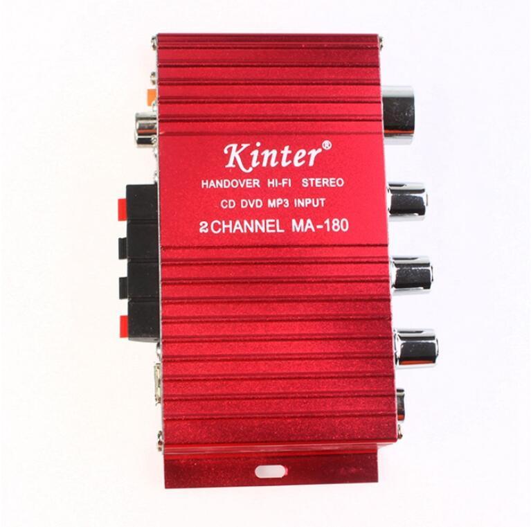 MA-180 Hi-Fi Mini USB 12V Auto Car Power Amplifier Stereo Sound Mode Audio Music Player with Remote Support MP3 / VCD / DVD