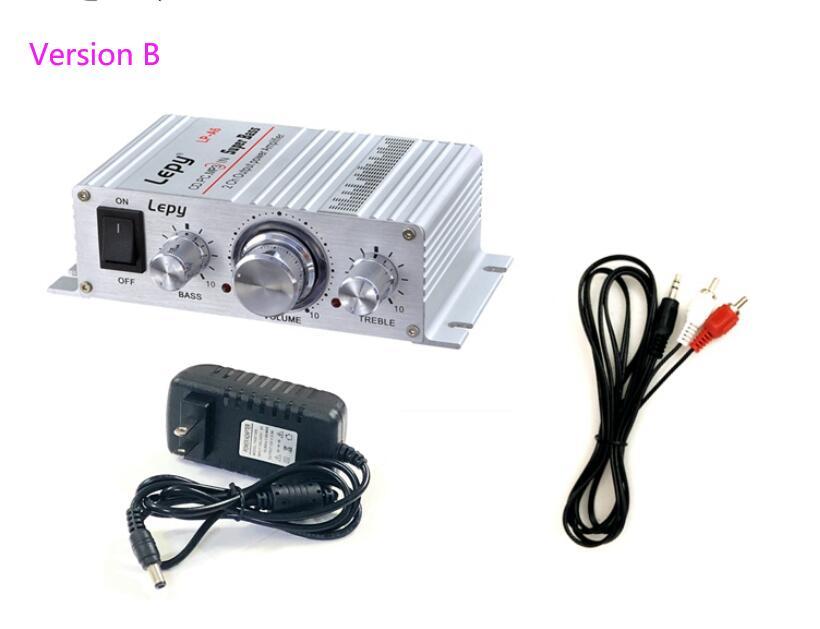 Lepy LP-A6 MINI Power Amplifier Digital Player HiFi Stereo Audio Car Home For Mobile Phone MP3 MP4 PC Support Volume Control
