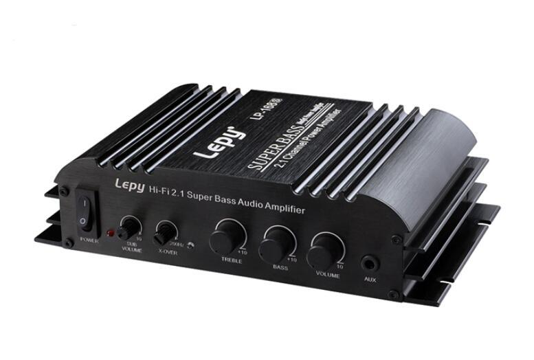 Lepy LP-168S 12V Power Subwoofer With AUX Function 2.1 Channel Auto Audio Car Amplifier Bass Output HiFi Stereo Sound LoudSpeake