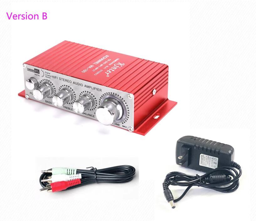 MA-180 Hi-Fi Mini USB 12V Auto Car Power Amplifier Stereo Sound Mode Audio Music Player with Remote Support MP3 / VCD / DVD